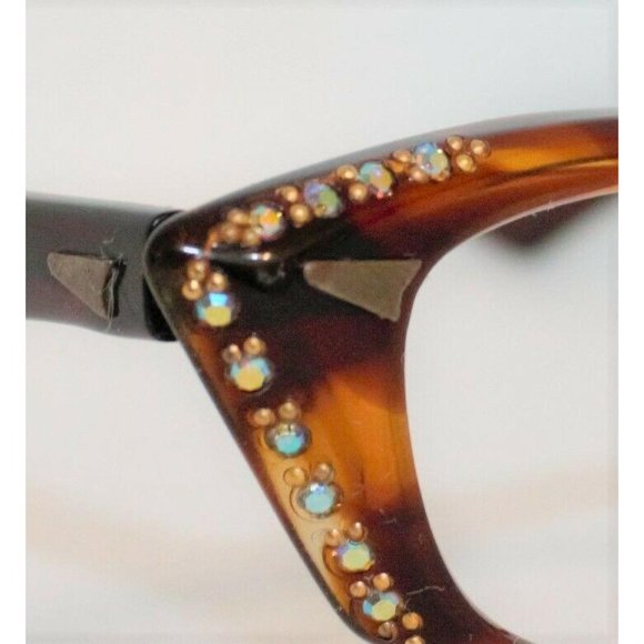 Vintage Imperial eyeglass frame 1950\'s Cateye Rhin main image 4